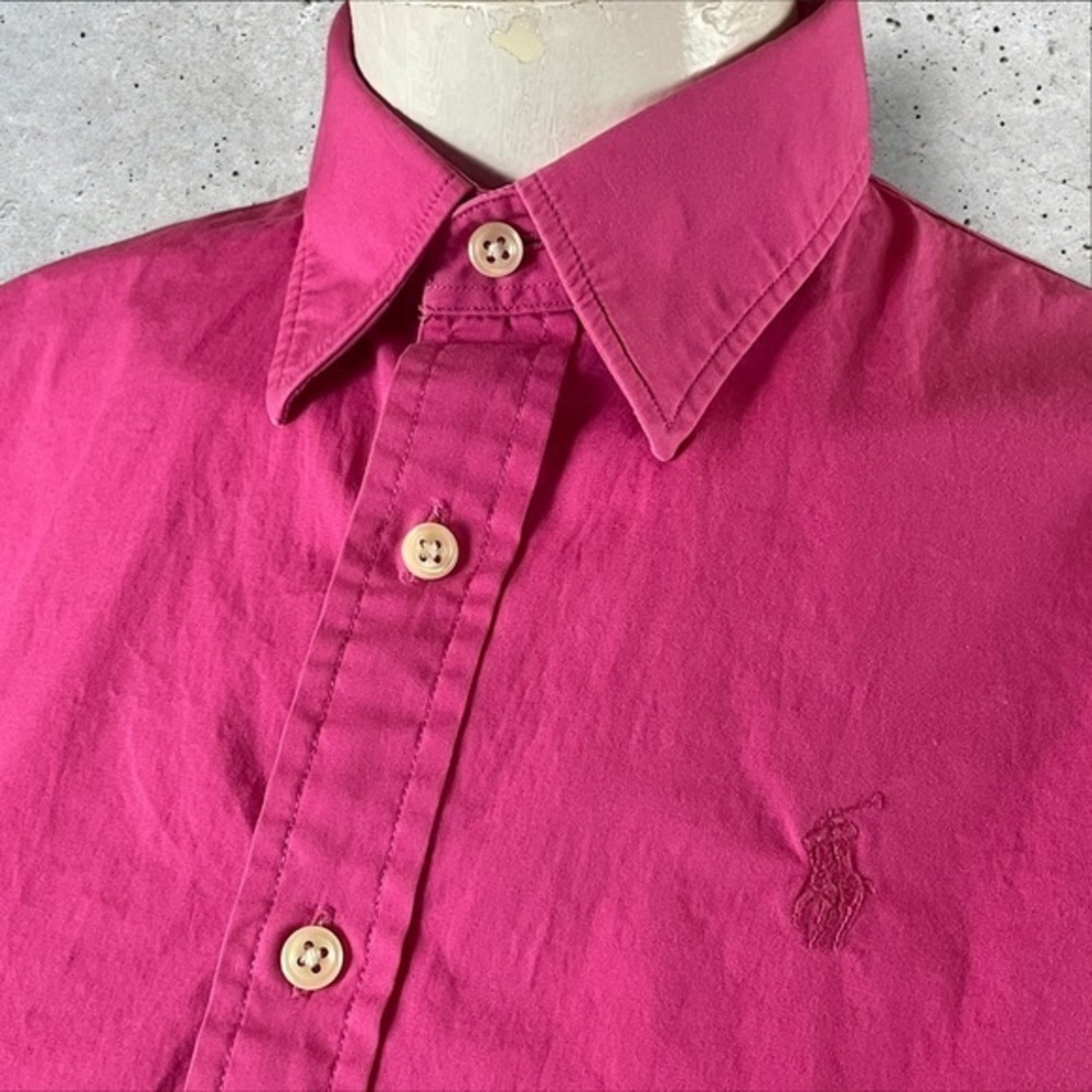 Polo by Ralph Lauren Pink Short Sleeve Button Down Shirt